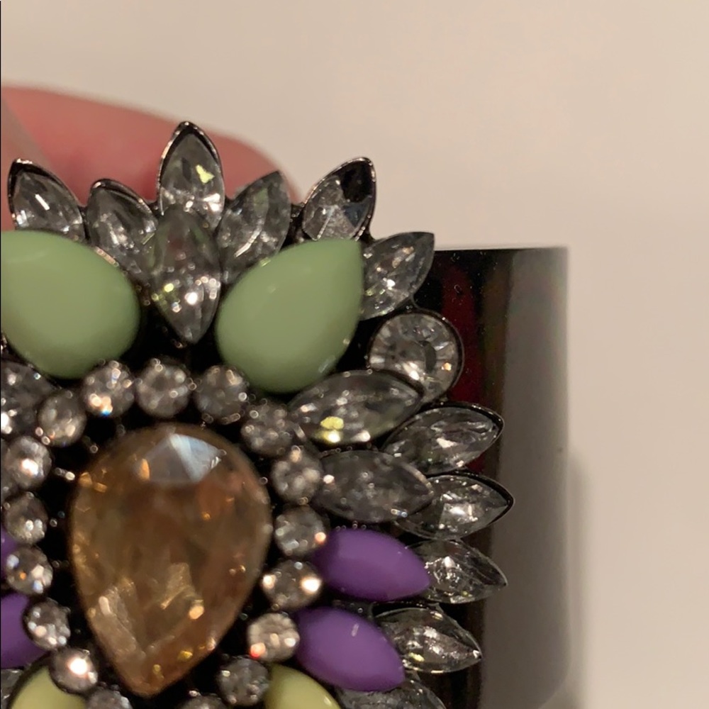 Colorful statement cuff bracelet. - Picture 3 of 4